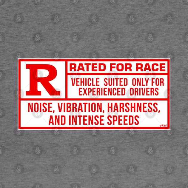 Rated R For Race - White/Red by hoddynoddy